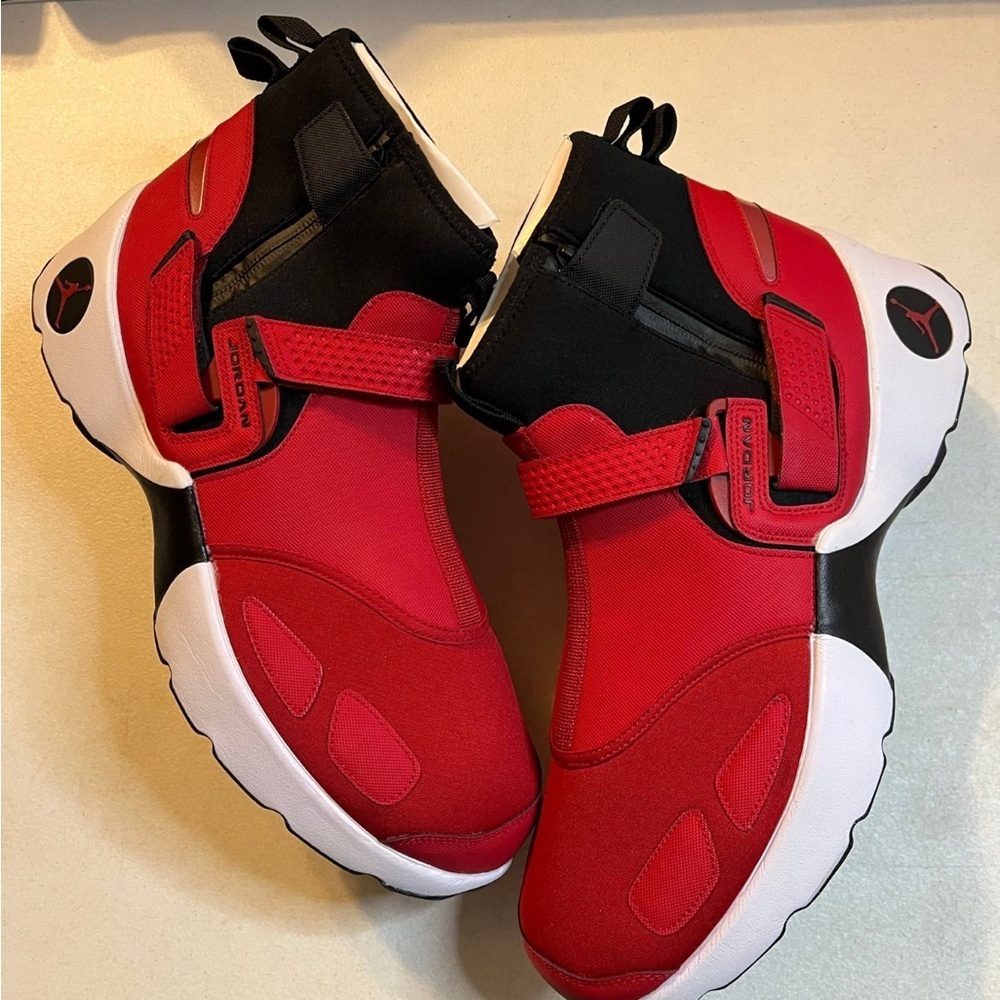 Jordan Red and Black Athletic Sneakers - Picture 2 of 2